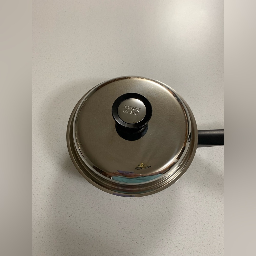 Vintage Amway Queen Multy Ply 18/8 Stainless Steel 2 Pc Cookware Set Sauté Pan